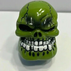 Universal green skull manual gear shifter knob